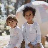 Two-Piece Kids Pajamas - Sky lane