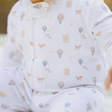 Double zipper footed onesie - Voyage