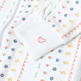 Double zipper footed onesie - Tiny treasures