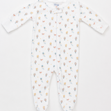 Double zipper footed onesie - Voyage