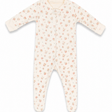 Double zipper footed onesie - Sweet Meadow